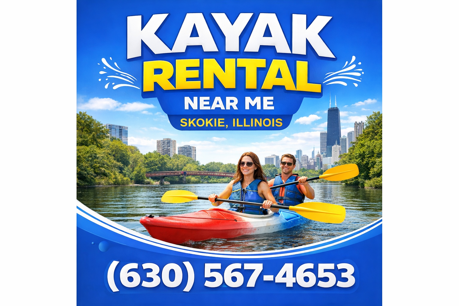 Kayak Rental Near Me in Skokie, IL - Paddle the Illinois River Without the Hassle
