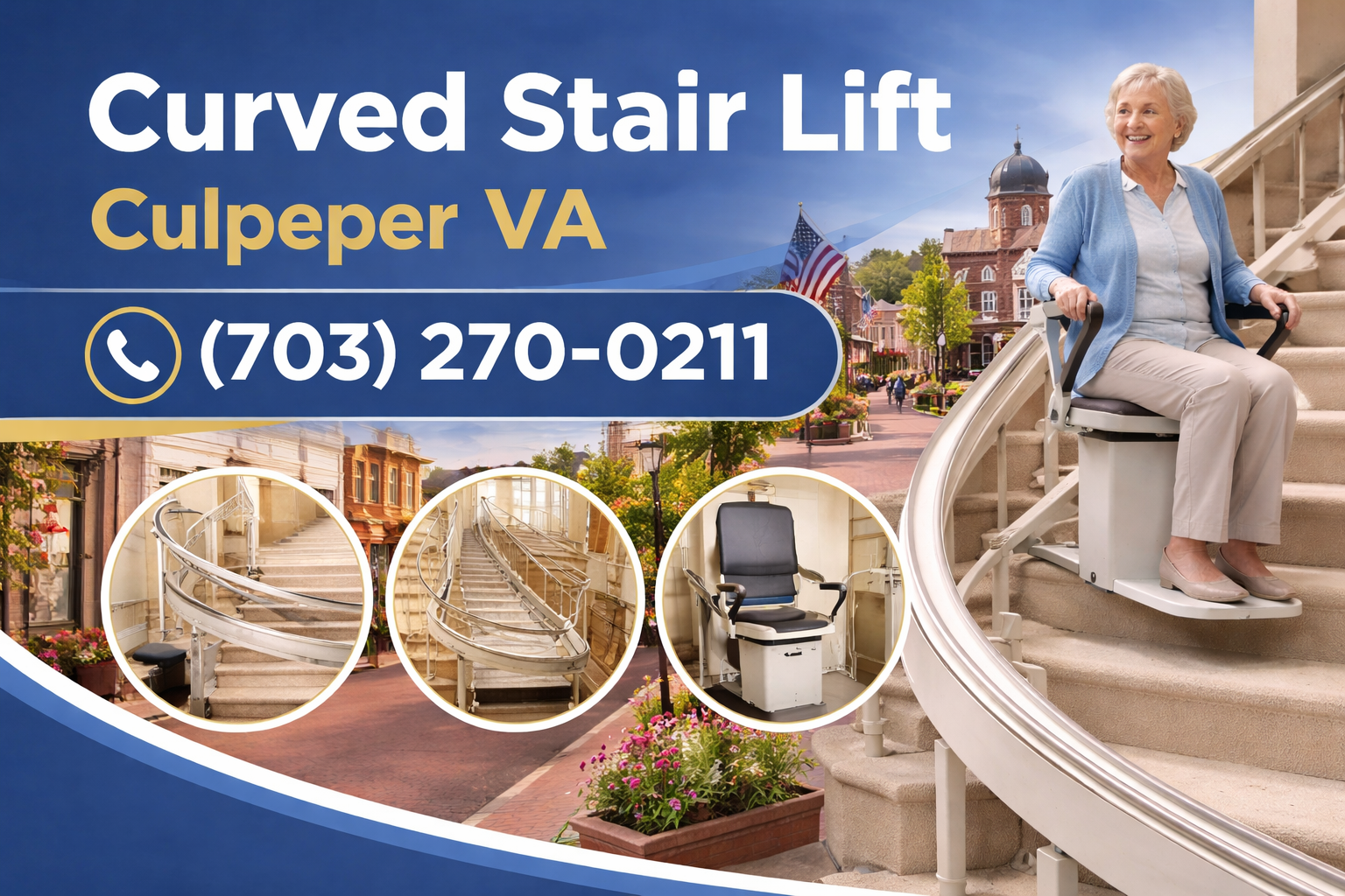 Custom Curved Stair Lifts in Culpeper for Hard-to-Reach Staircases Custom Curved Stair Lifts in Culpeper for Hard-to-Reach Staircases