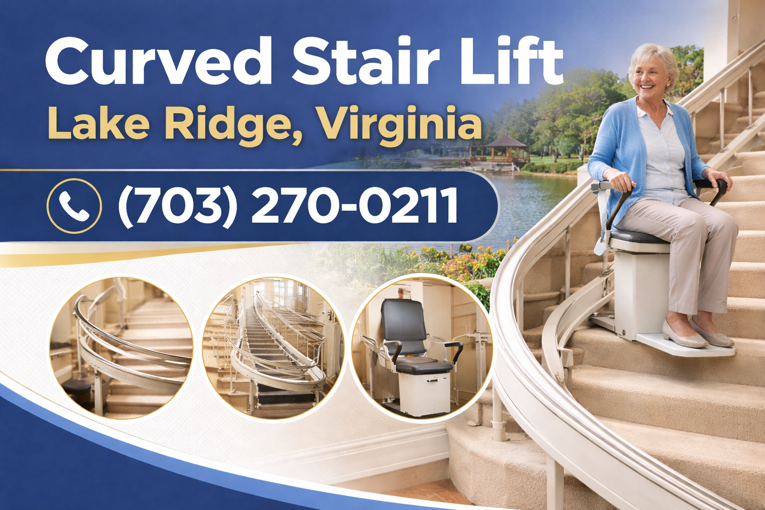 Curved Stair Lifts in Lake Ridge: Custom Solutions for Every Turn and Landing Curved Stair Lifts in Lake Ridge: Custom Solutions for Every Turn and Landing