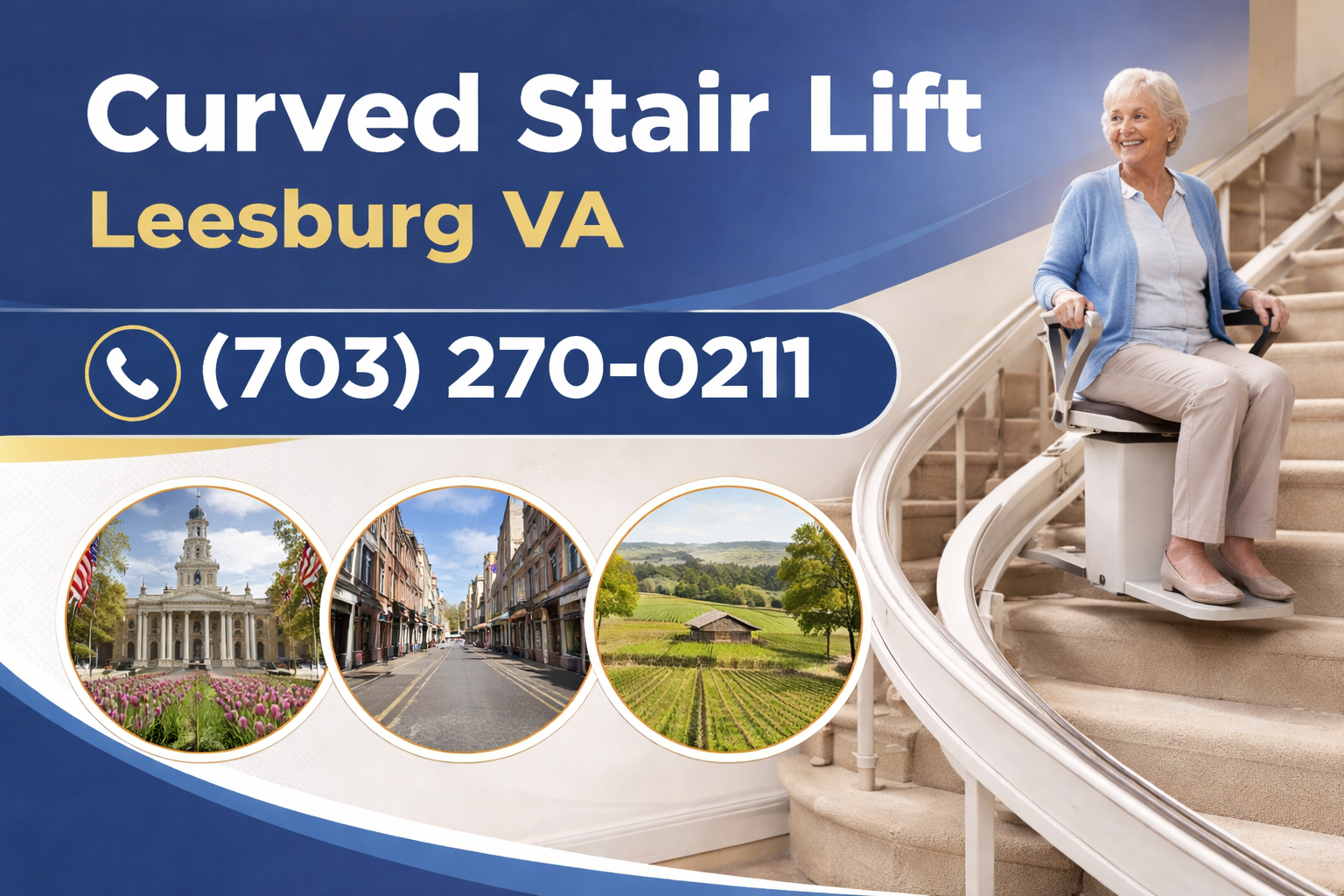 Curved Stair Lift Installation in Leesburg Curved Stair Lift Installation in Leesburg