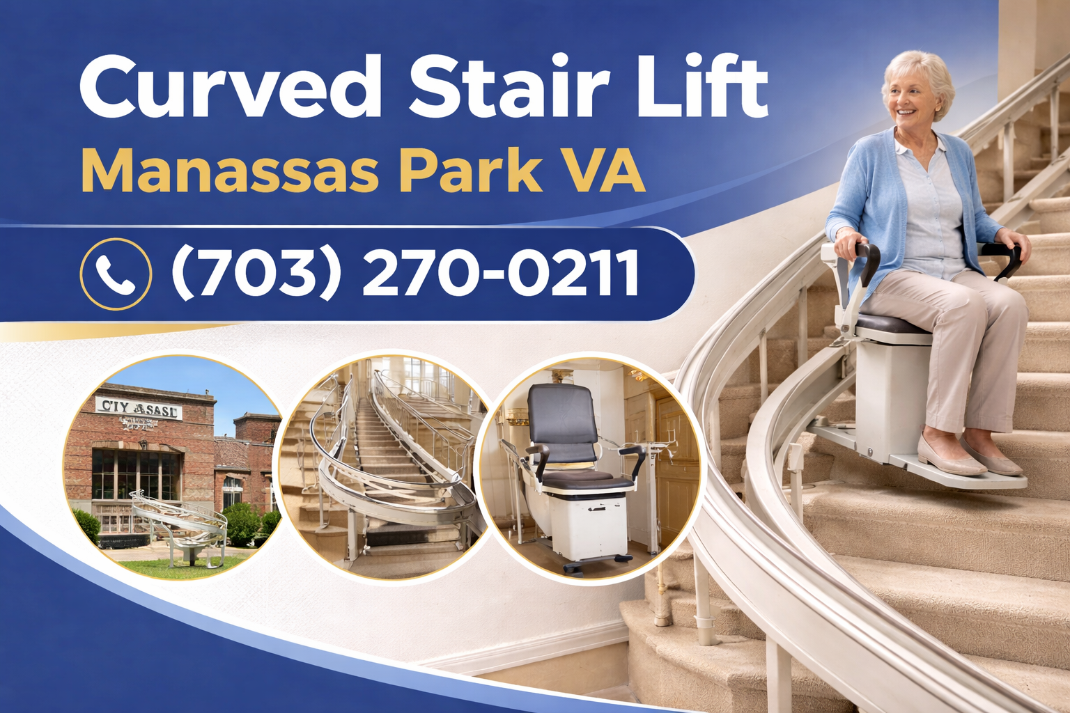 Safe, Easy Access for Your Curved Staircase in Manassas Park Safe, Easy Access for Your Curved Staircase in Manassas Park