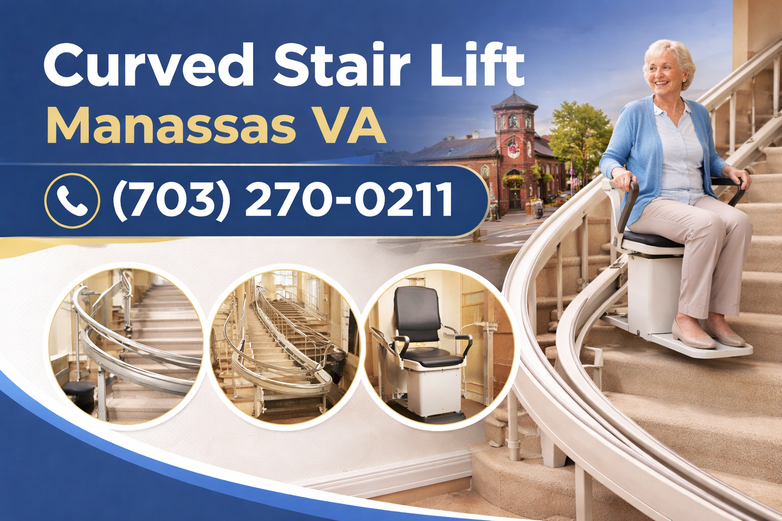Manassas Curved Stair Lifts: Navigate Your Stairs Safely Again