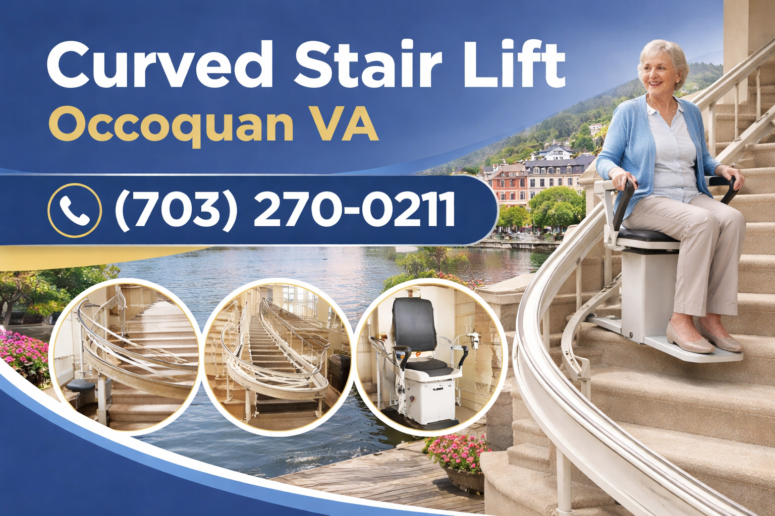 Take Back Your Stairs in Occoquan with a Custom Curved Stair Lift Take Back Your Stairs in Occoquan with a Custom Curved Stair Lift