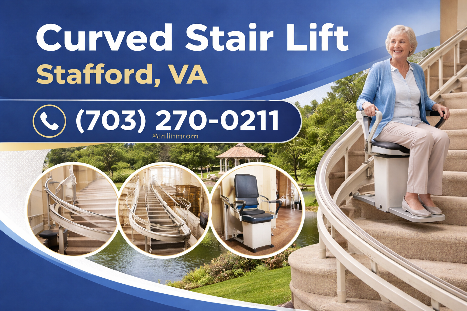 Curved Stair Lift Installation in Stafford: Navigate Your Home Safely Again