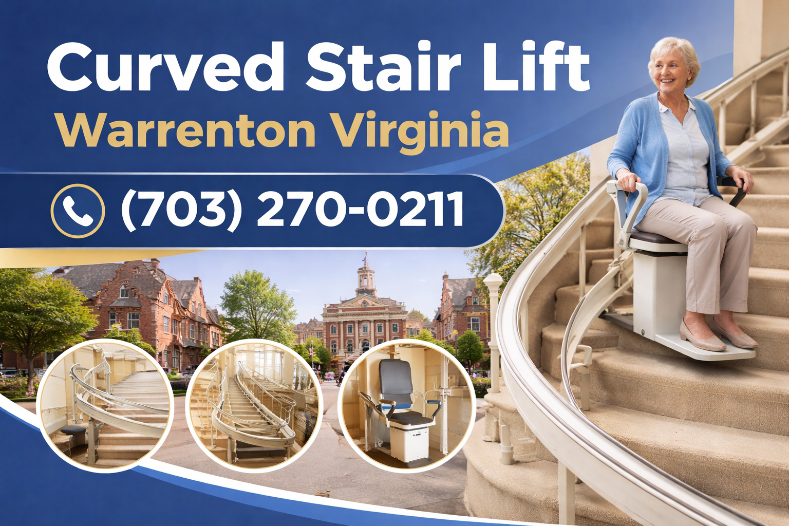 Warrenton Curved Stair Lifts: Navigate Your Home Safely Warrenton Curved Stair Lifts: Navigate Your Home Safely
