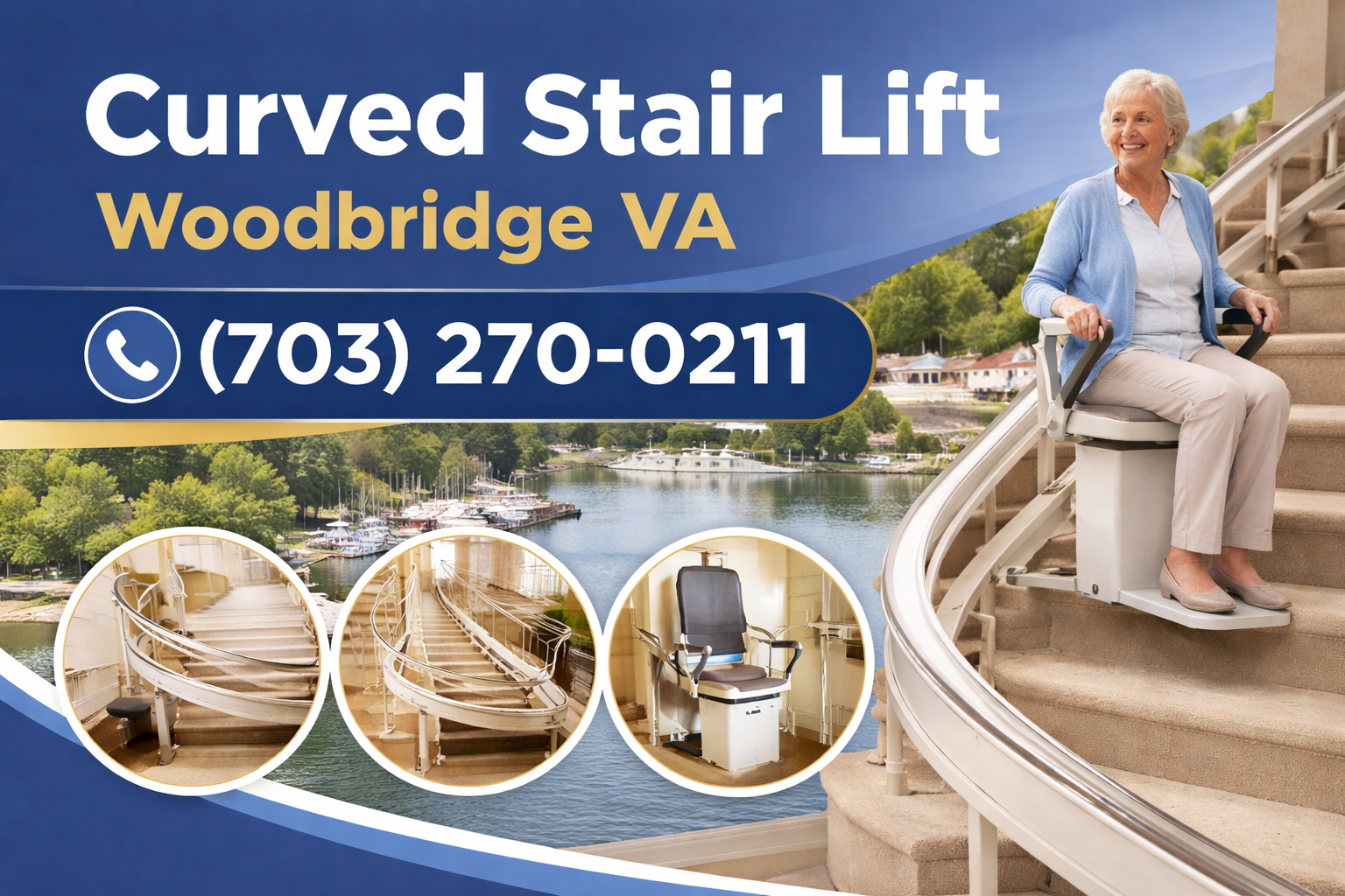Custom Curved Stair Lifts in Woodbridge—Fitted for Your Exact Staircase Custom Curved Stair Lifts in Woodbridge—Fitted for Your Exact Staircase