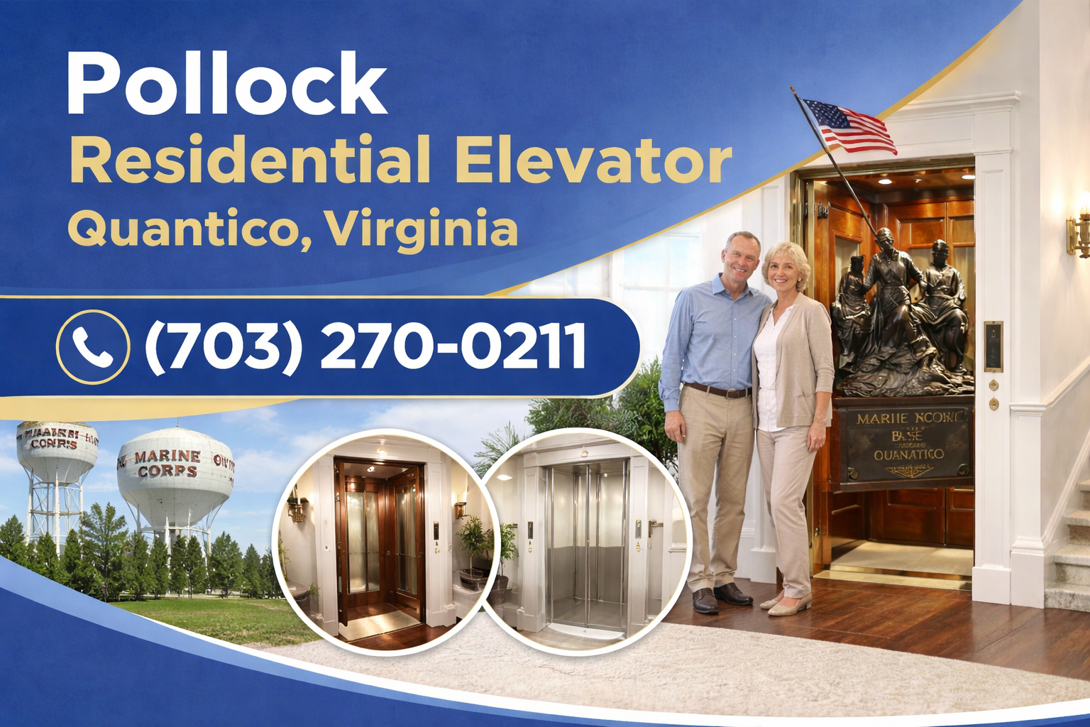 Regain Freedom of Movement in Your Quantico Home with a Pollock Residential Elevator