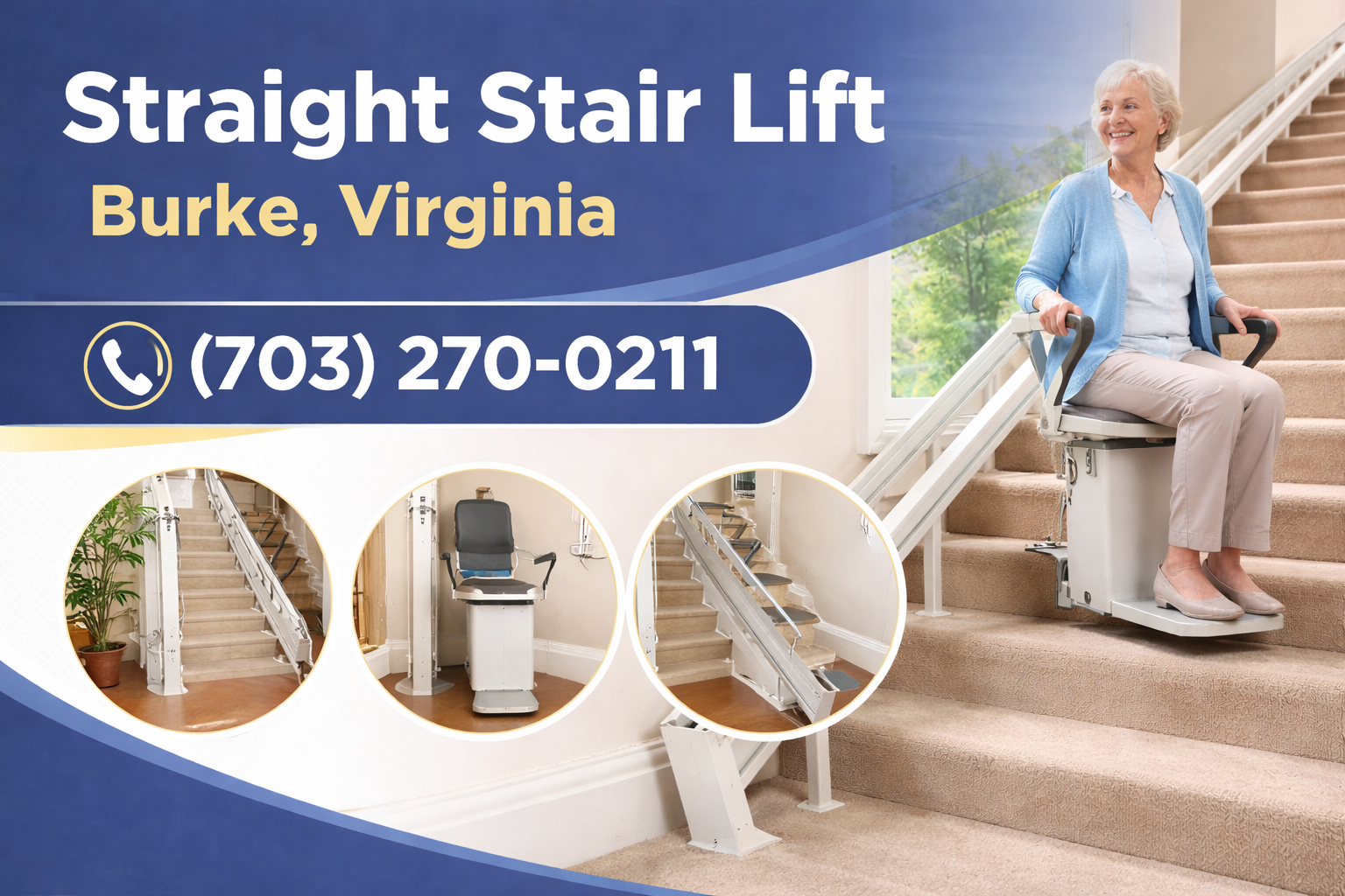 Reclaim Your Home's Full Access with a Straight Stair Lift in Burke