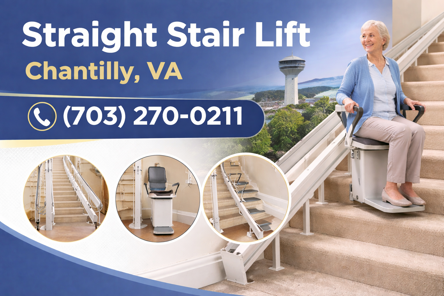 Straight Stair Lifts in Chantilly: Stay in the Home You Love