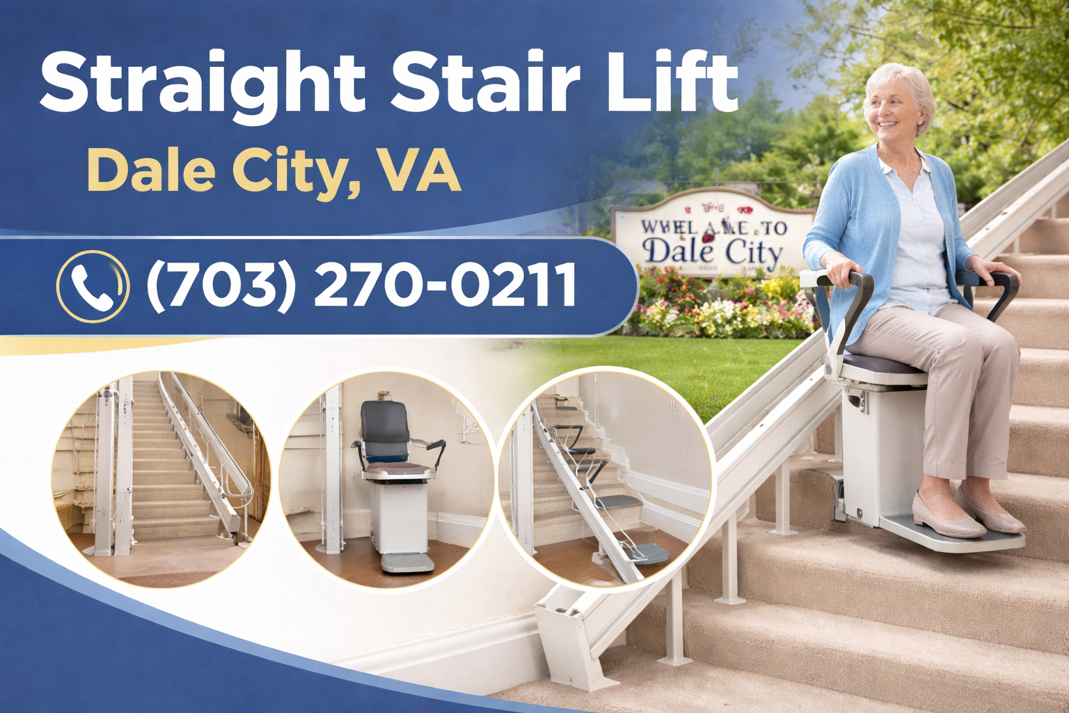 Get Your Dale City Mobility Back With a Safe, Custom-Fitted Straight Stair Lift Get Your Dale City Mobility Back With a Safe, Custom-Fitted Straight Stair Lift