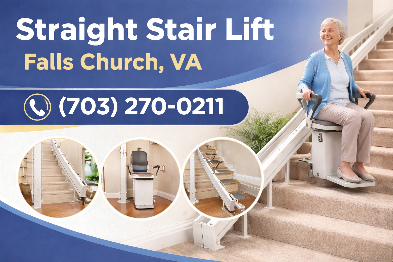 Your Stairs Shouldn't Keep You From Home. Get a Straight Stair Lift in Falls Church. Your Stairs Shouldn't Keep You From Home. Get a Straight Stair Lift in Falls Church.