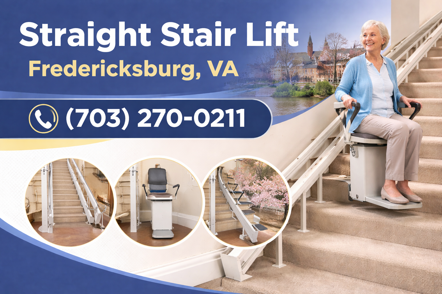 Your Stairs Don’t Have to Be a Barrier. A Straight Stair Lift in Fredericksburg Makes Your Whole Home Accessible Again. Your Stairs Don’t Have to Be a Barrier. A Straight Stair Lift in Fredericksburg Makes Your Whole Home Accessible Again.