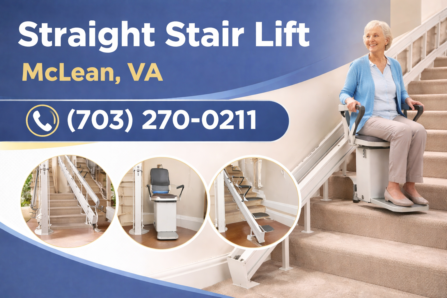 Safe, Reliable Straight Stair Lifts in McLean Safe, Reliable Straight Stair Lifts in McLean