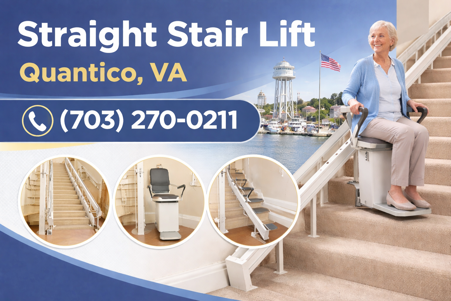 Your Straight Stair Lift in Quantico – Safe, Comfortable, and Custom-Installed Your Straight Stair Lift in Quantico – Safe, Comfortable, and Custom-Installed