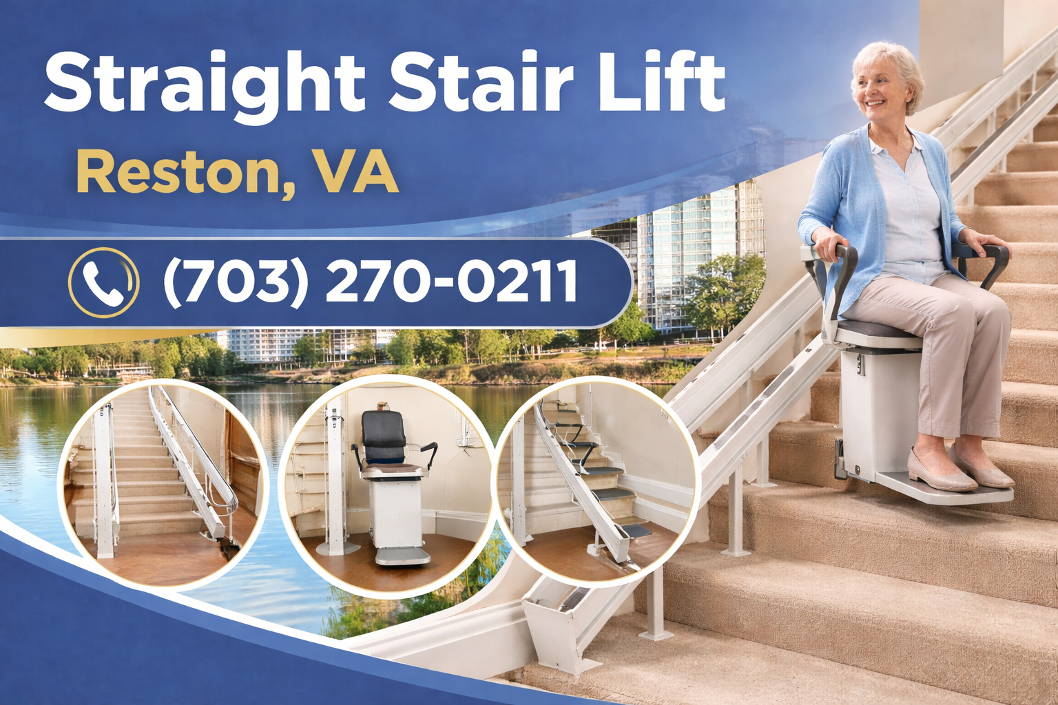 Regain Your Freedom with a Straight Stair Lift in Reston Regain Your Freedom with a Straight Stair Lift in Reston