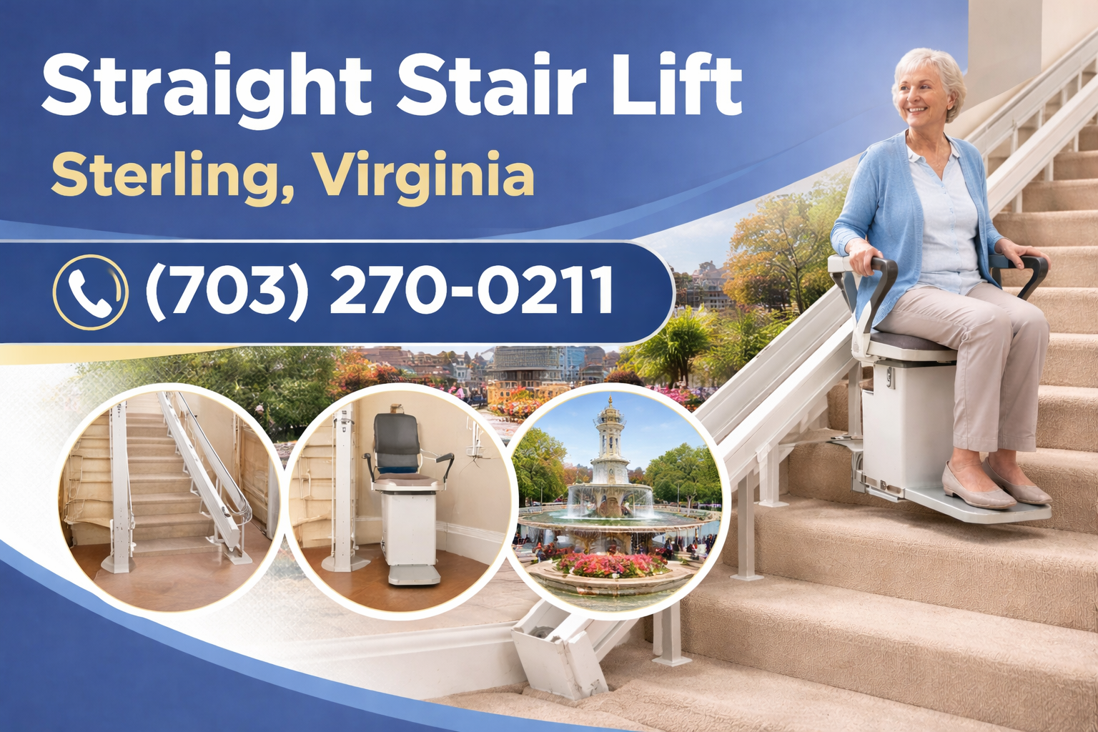 Straight Stair Lifts in Sterling, VA Straight Stair Lifts in Sterling, VA