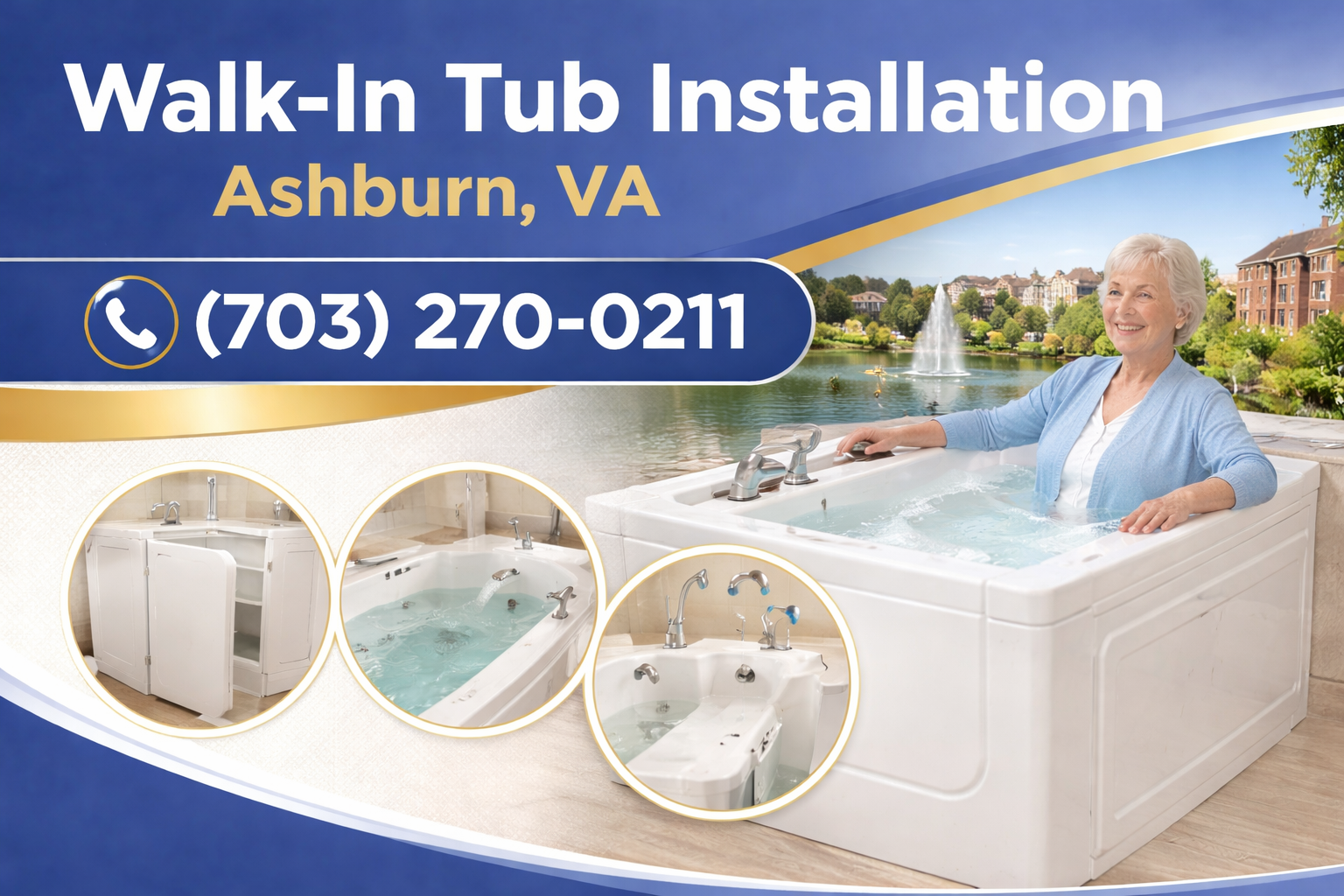 Walk-In Tub Installation in Ashburn: Safe, Independent Bathing Again