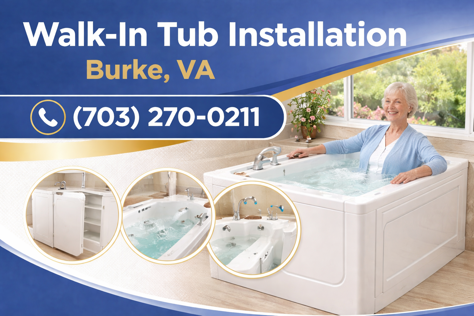 Walk-In Tub Installation in Burke—Safe, Comfortable Bathing Without Leaving Home