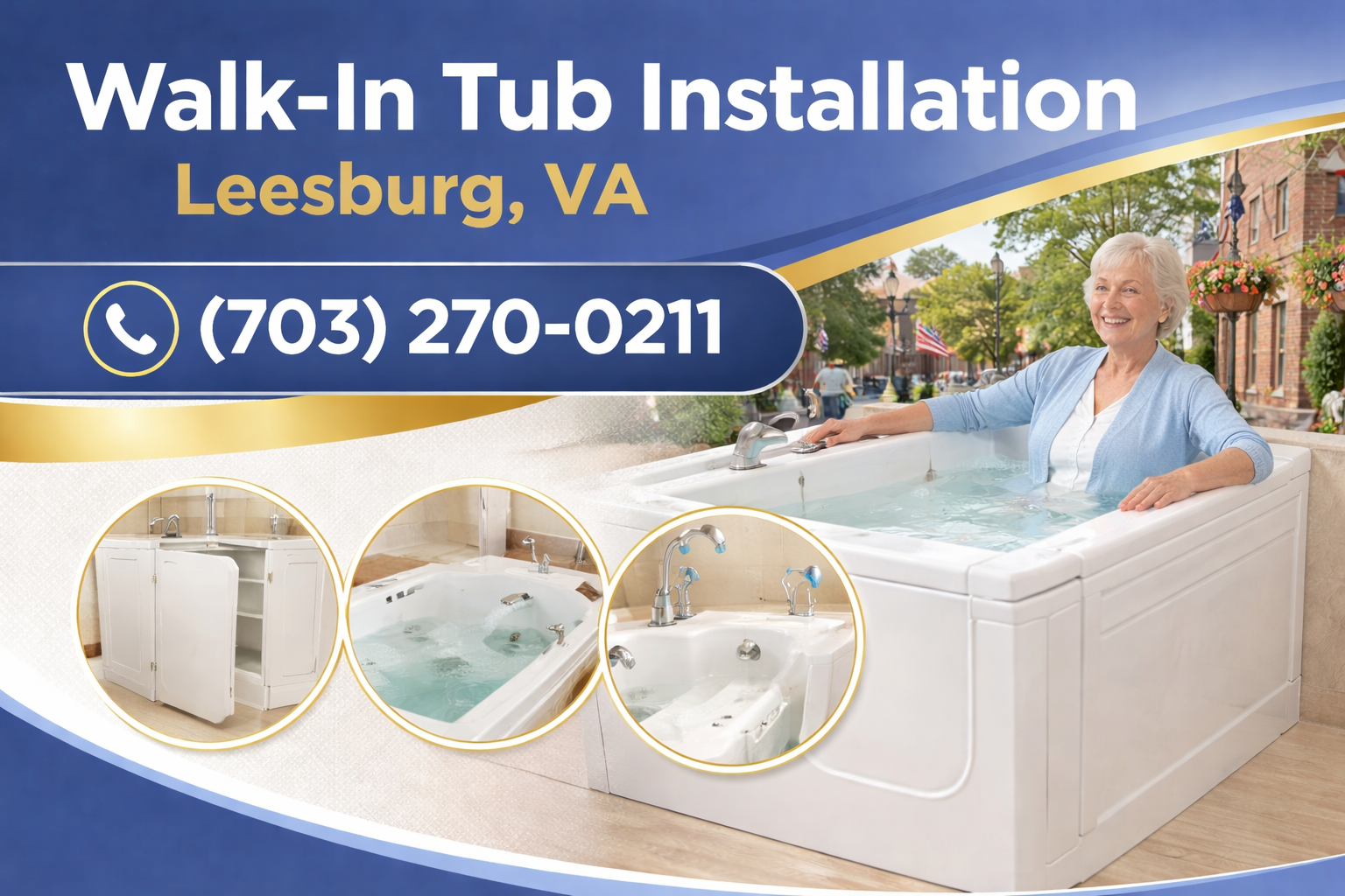 Leesburg Walk-In Tub Installation for Safe, Independent Bathing