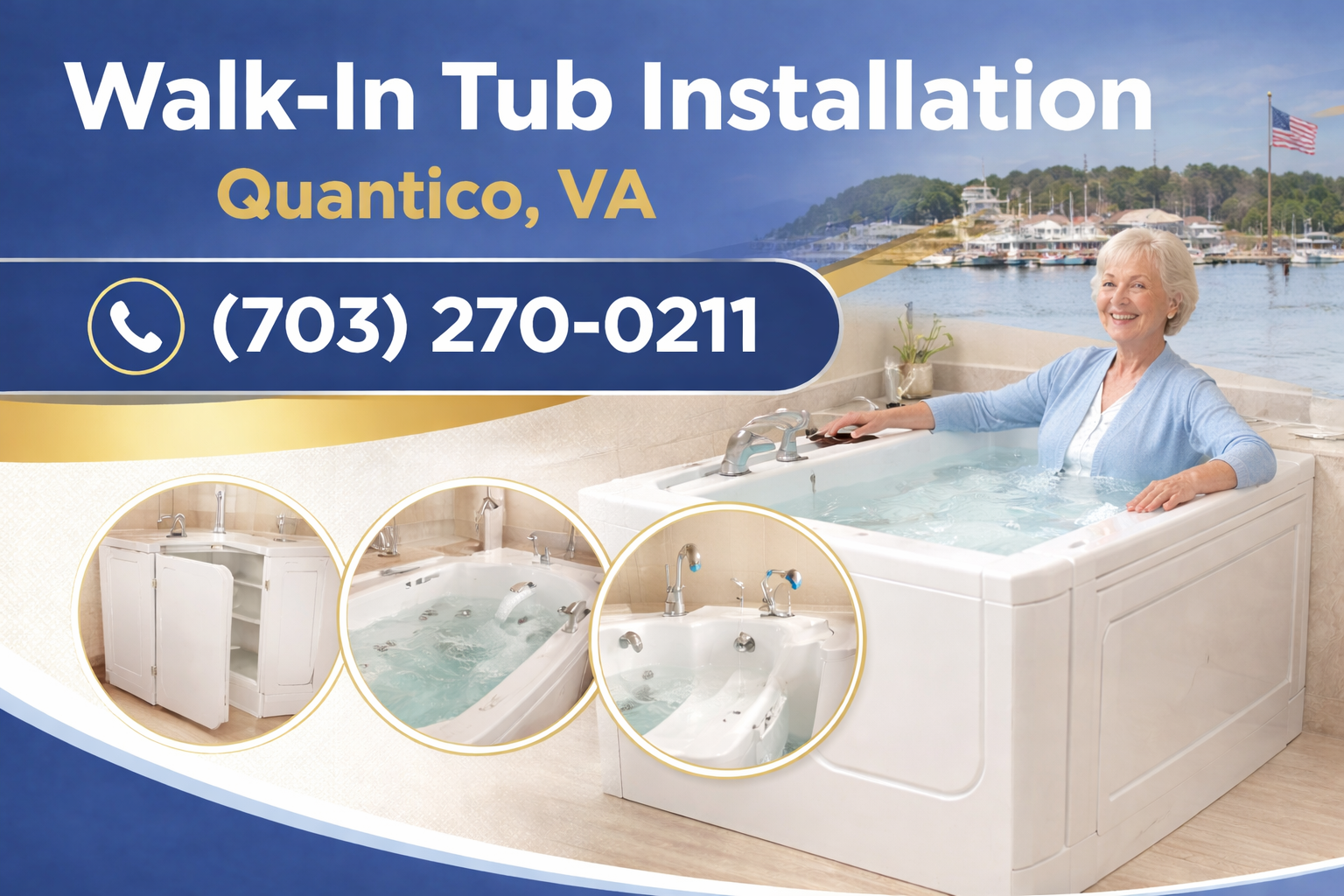 Walk-In Tub Installation in Quantico: Safe, Accessible Bathing Without the Struggle Walk-In Tub Installation in Quantico: Safe, Accessible Bathing Without the Struggle