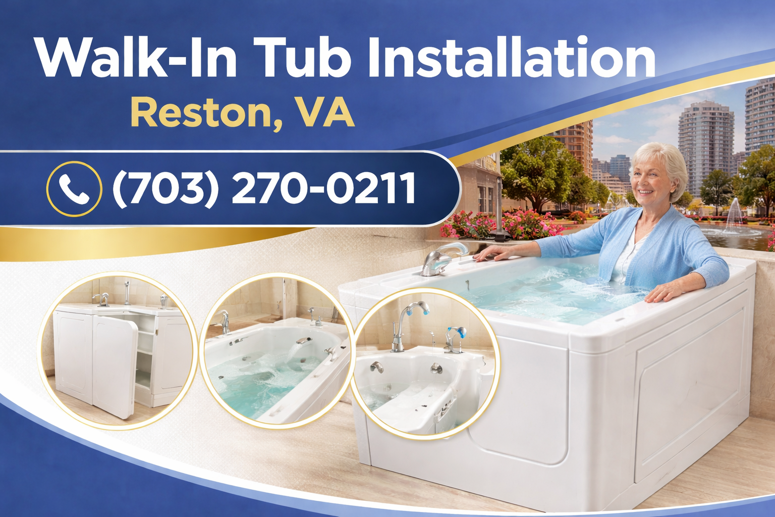 Safe, Independent Bathing in Reston—Without the High Step Safe, Independent Bathing in Reston—Without the High Step