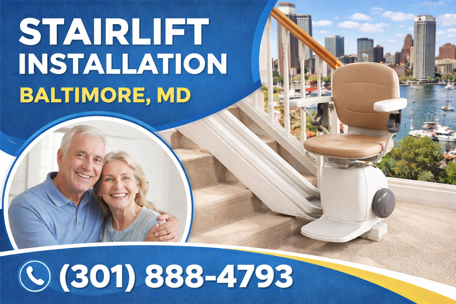 Straight Stairlift Installation in Baltimore—Regain Your Freedom on the Stairs Straight Stairlift Installation in Baltimore—Regain Your Freedom on the Stairs