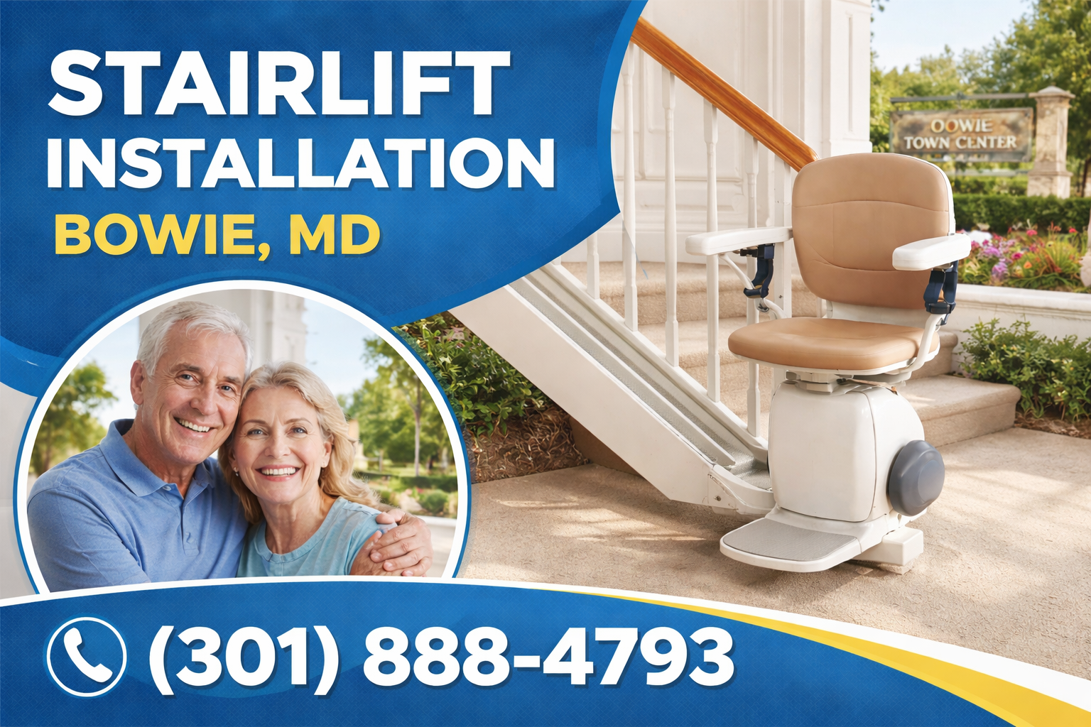 Straight Stairlift Installation in Bowie—Safely Back on Your Feet at Home Straight Stairlift Installation in Bowie—Safely Back on Your Feet at Home