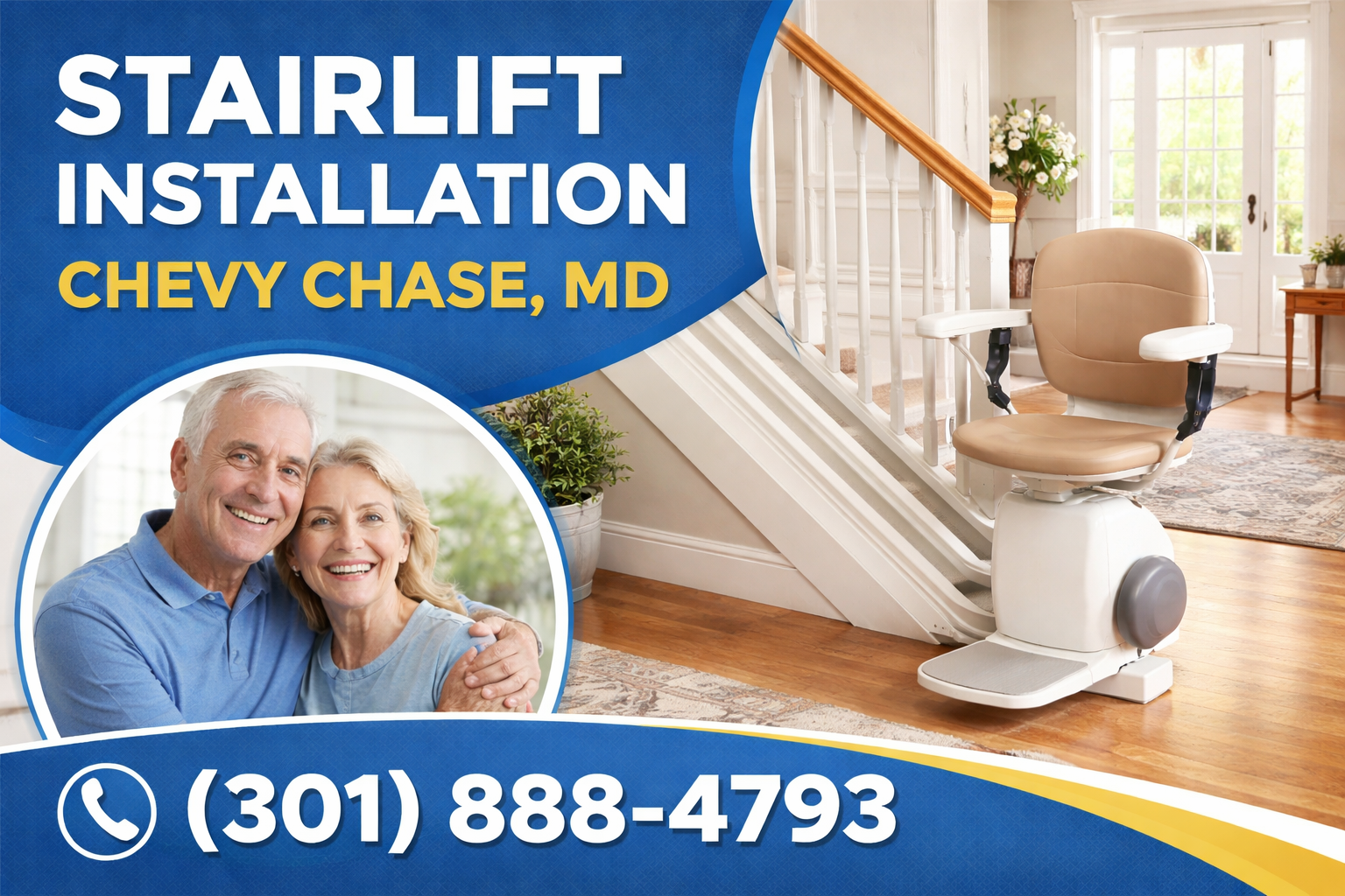 Stairlift Installation in Chevy Chase — Safe, Reliable Home Access Stairlift Installation in Chevy Chase — Safe, Reliable Home Access