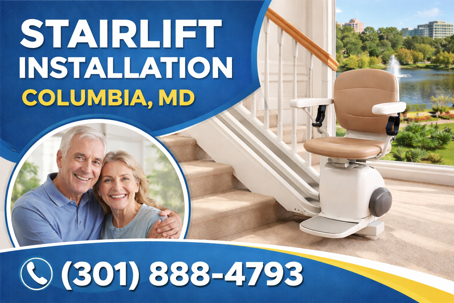 Safe, Reliable Stairlifts Right Here in Columbia
