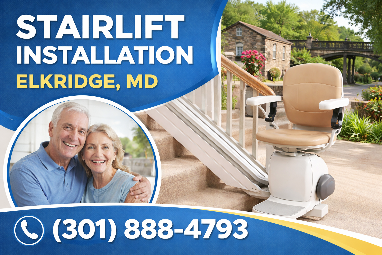 Stairlift Installation in Elkridge: Move Freely Between Floors Again