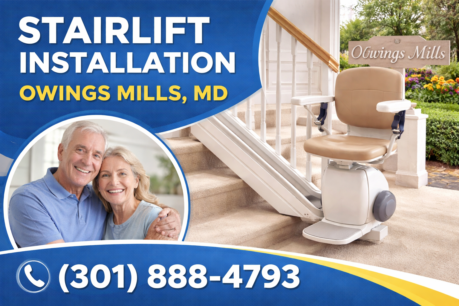 Stairlift Installation in Owings Mills — Regain Your Freedom at Home