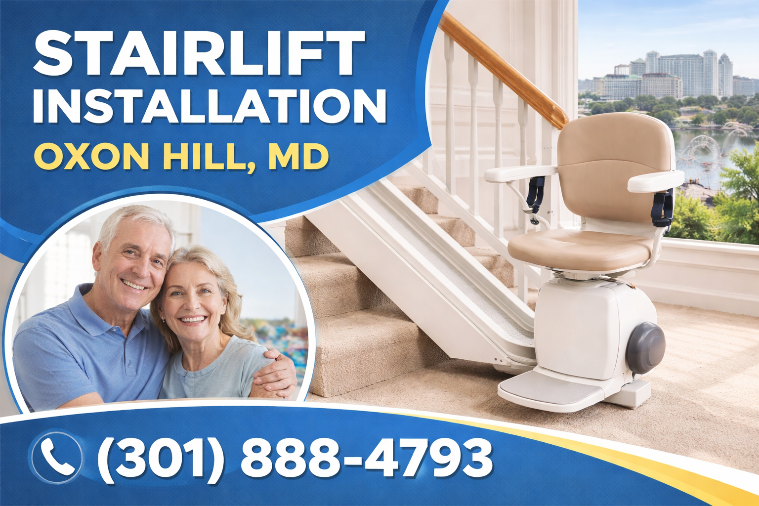 Move Freely Again with Stairlift Installation in Oxon Hill