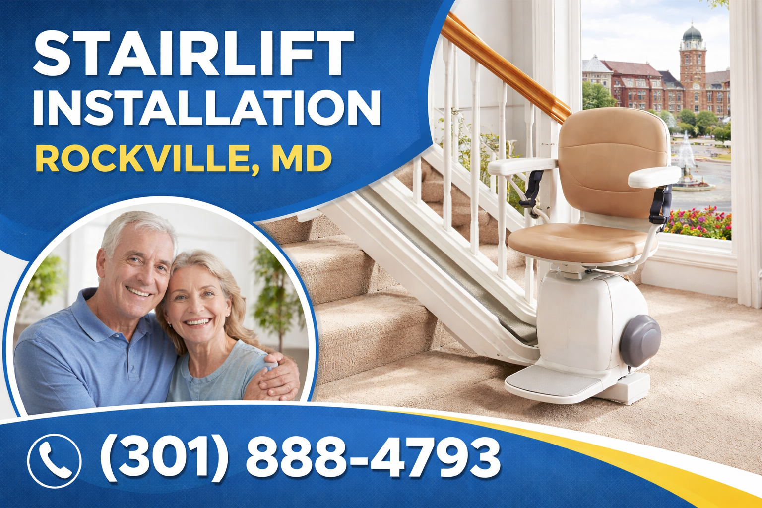 Straight Stairlift Installation in Rockville—Stay Independent, Stay Home Straight Stairlift Installation in Rockville—Stay Independent, Stay Home