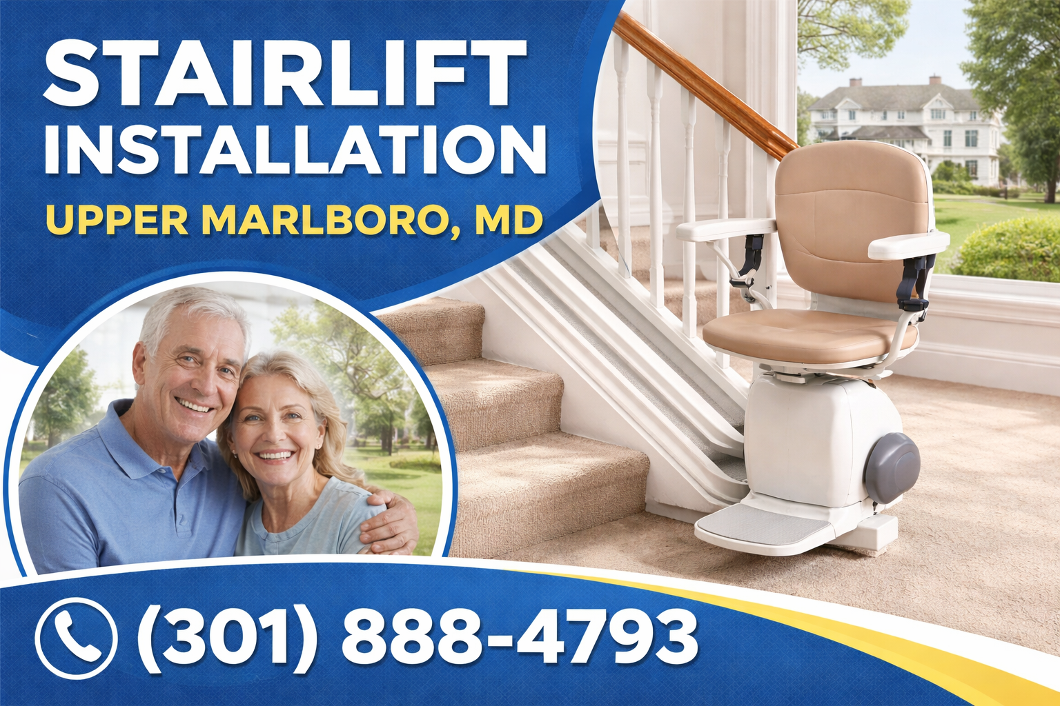 Stairlift Installation in Upper Marlboro: Move Freely Between Floors Again