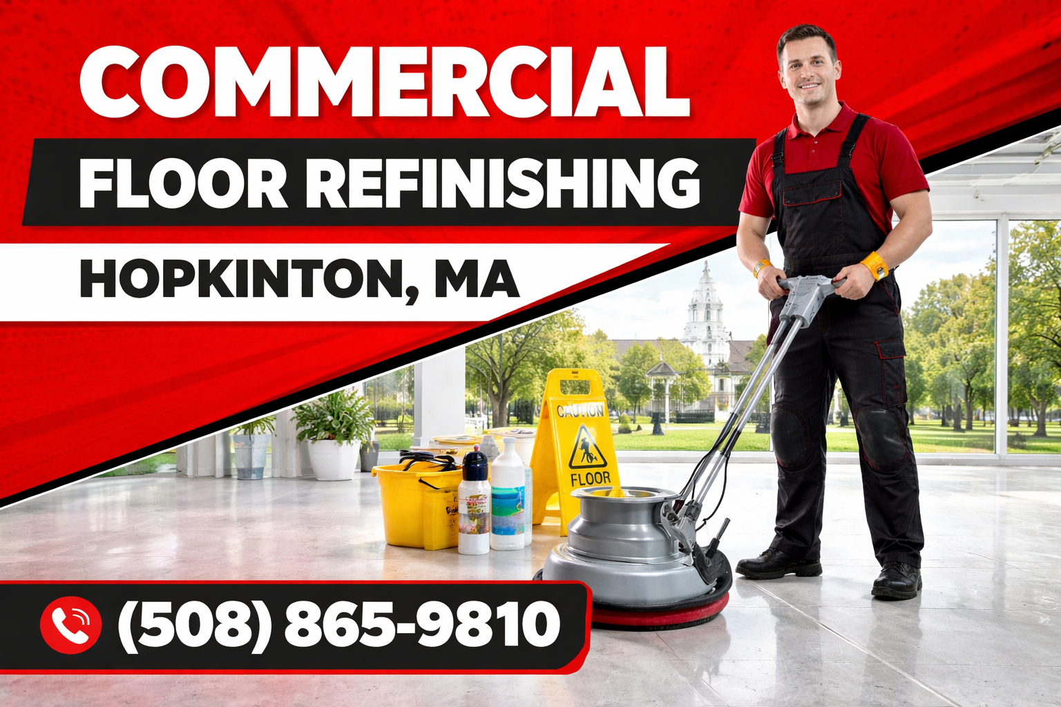 Commercial Floor Refinishing in Hopkinton That Makes Your Business Shine