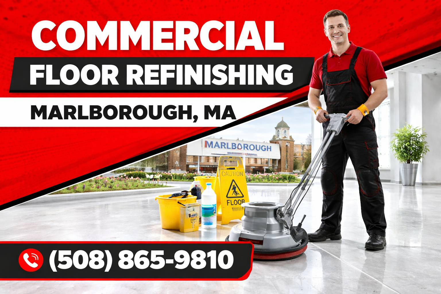 Commercial Floor Refinishing in Marlborough