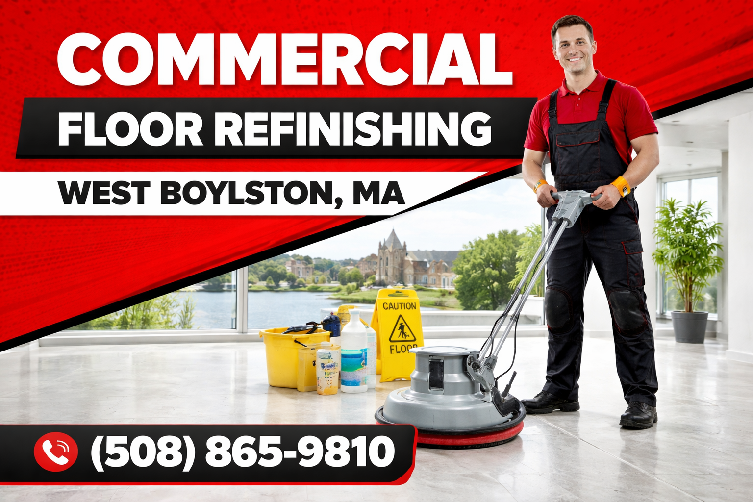 Bring Back the Shine: Commercial Floor Refinishing in West Boylston