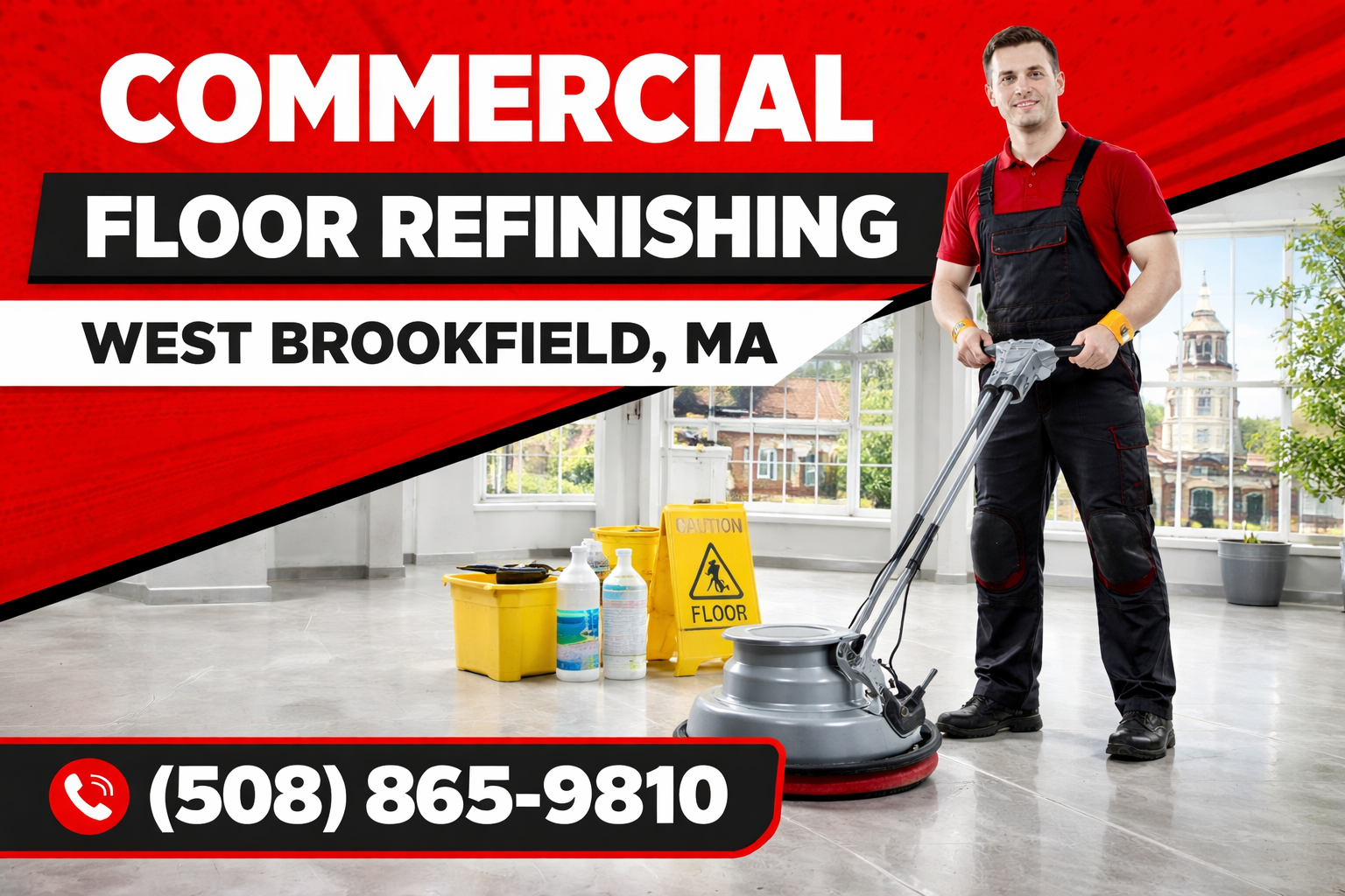 West Brookfield Commercial Floor Refinishing That Revives Your Workspace