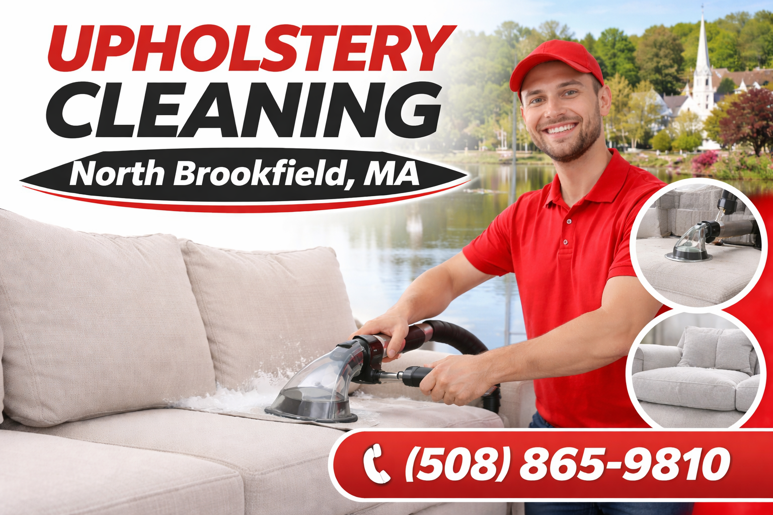 Professional Upholstery Cleaning in North Brookfield