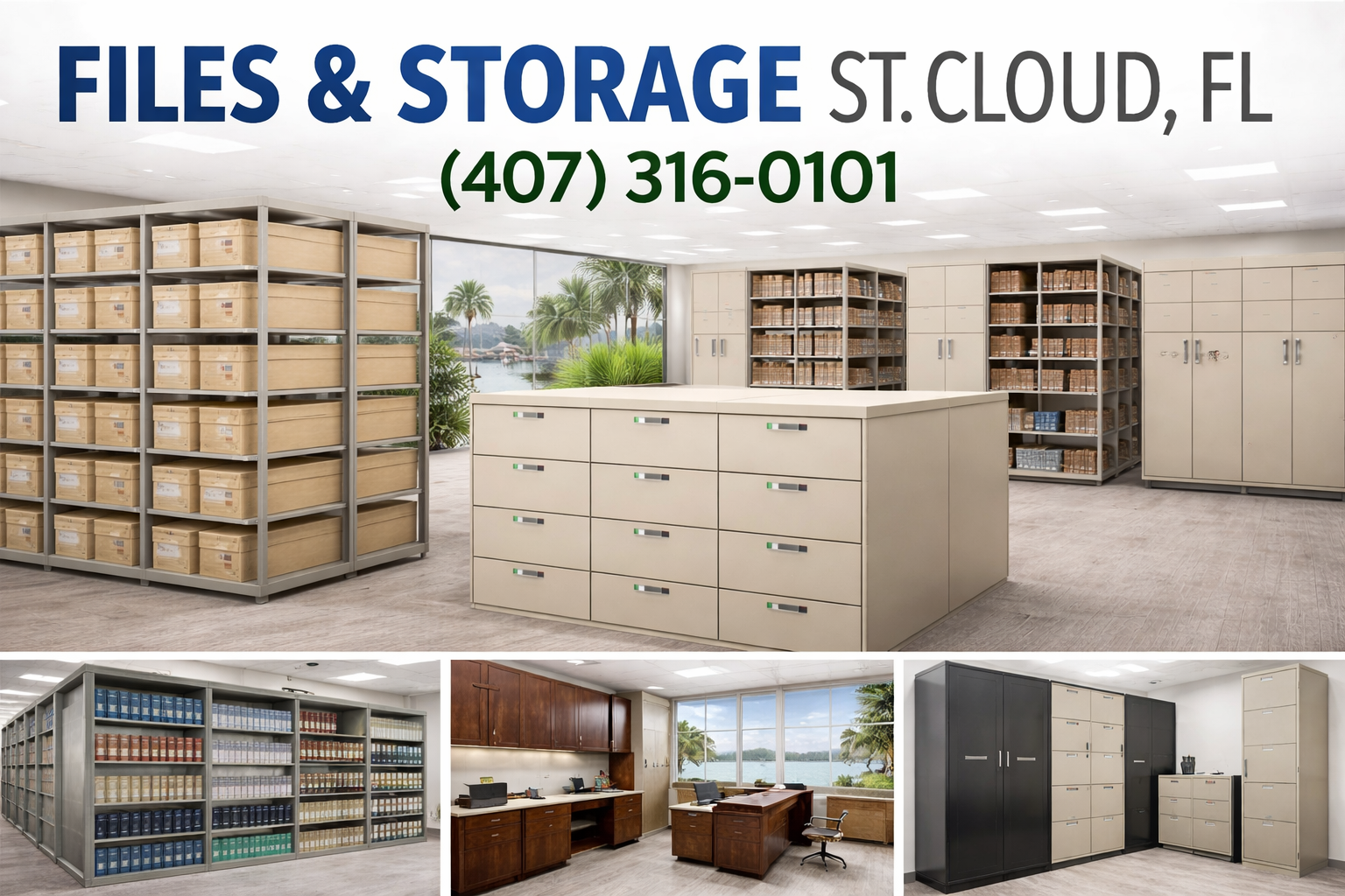 Tame Office Clutter with Files & Storage in St. Cloud