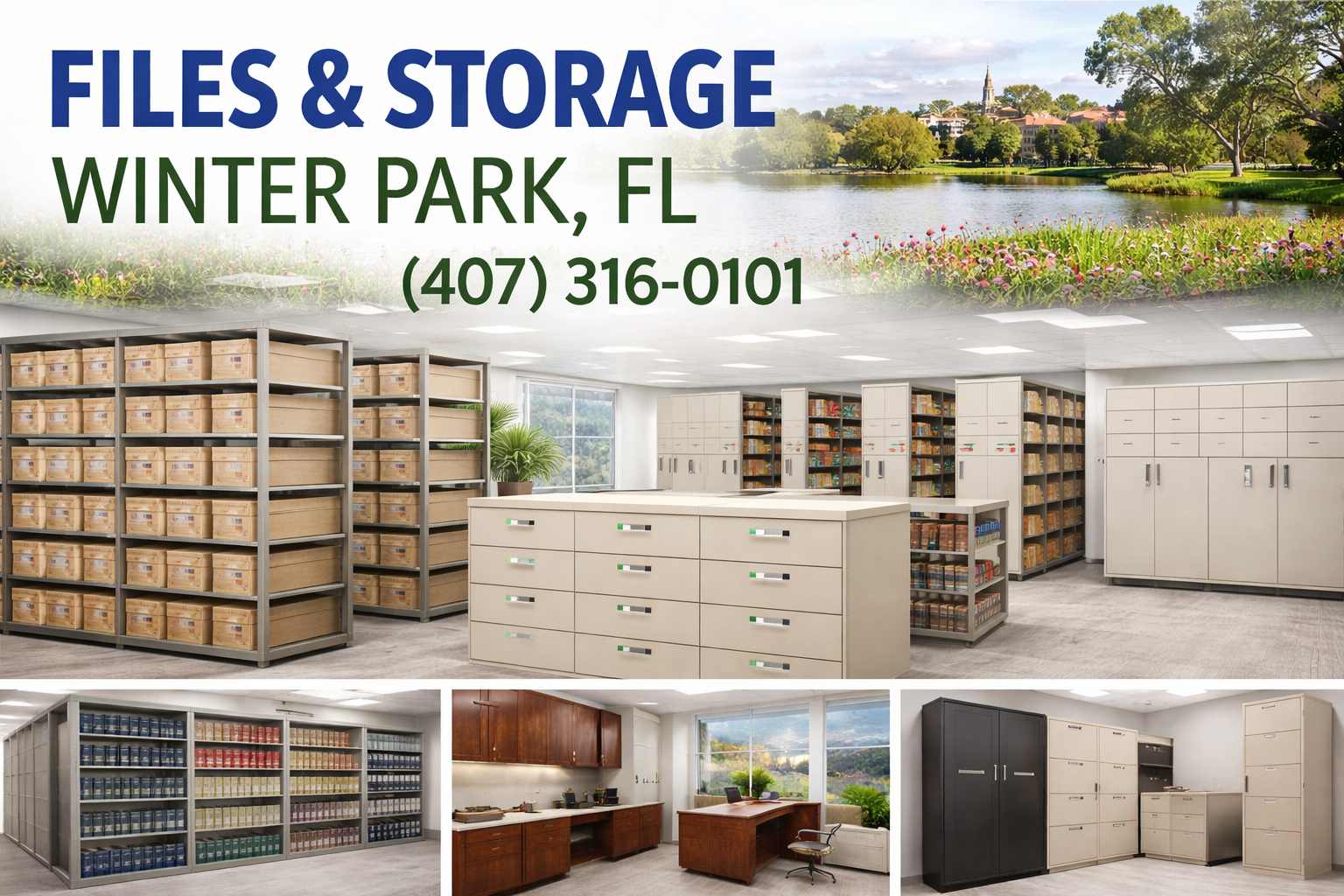 Tame Office Clutter with Files & Storage in Winter Park