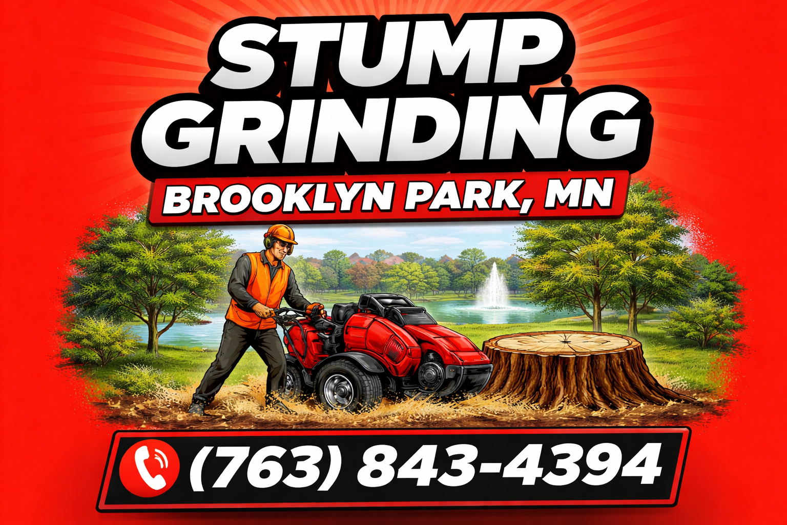 Professional Stump Grinding in Brooklyn Park, MN
