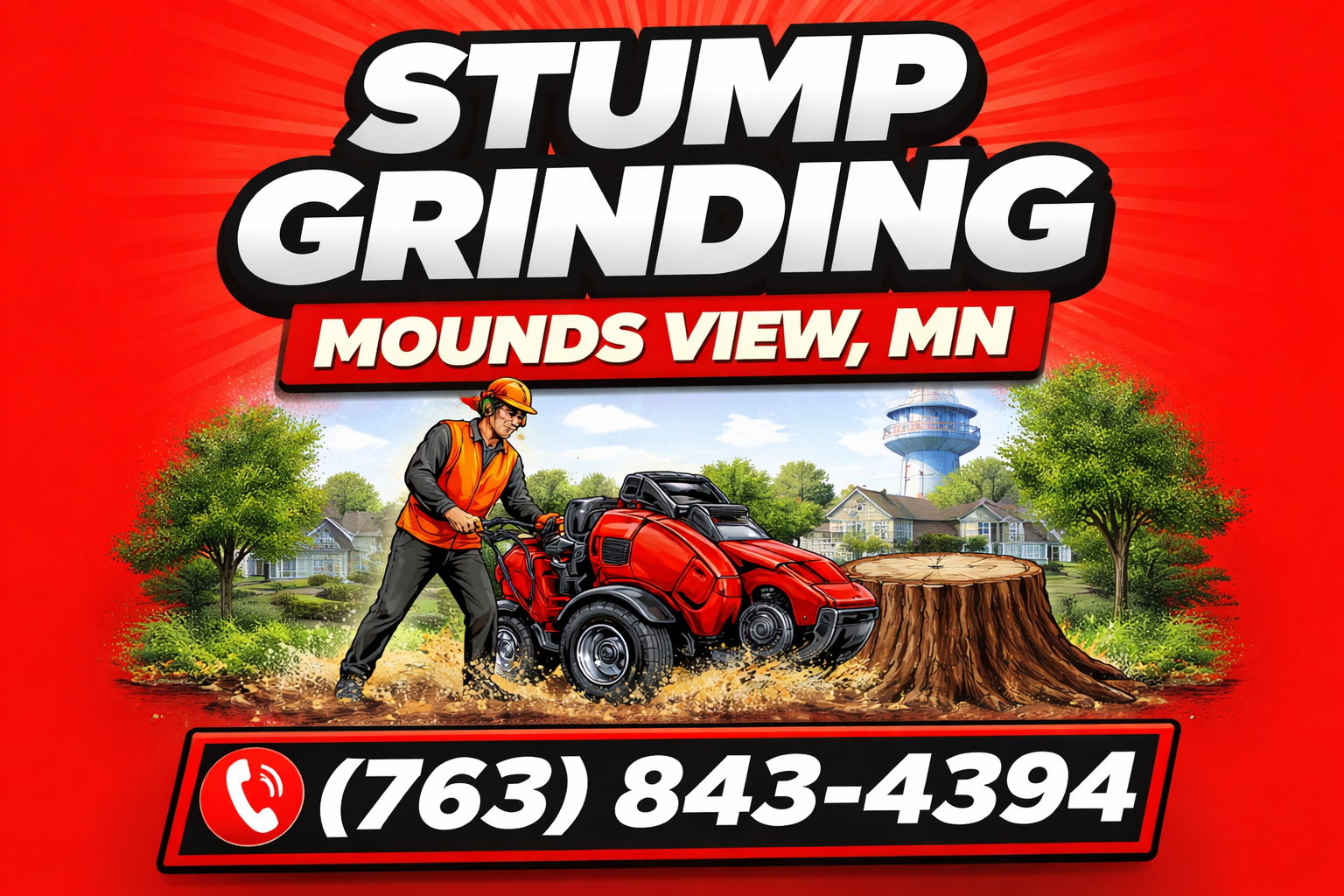 Professional Stump Grinding in Mounds View, MN