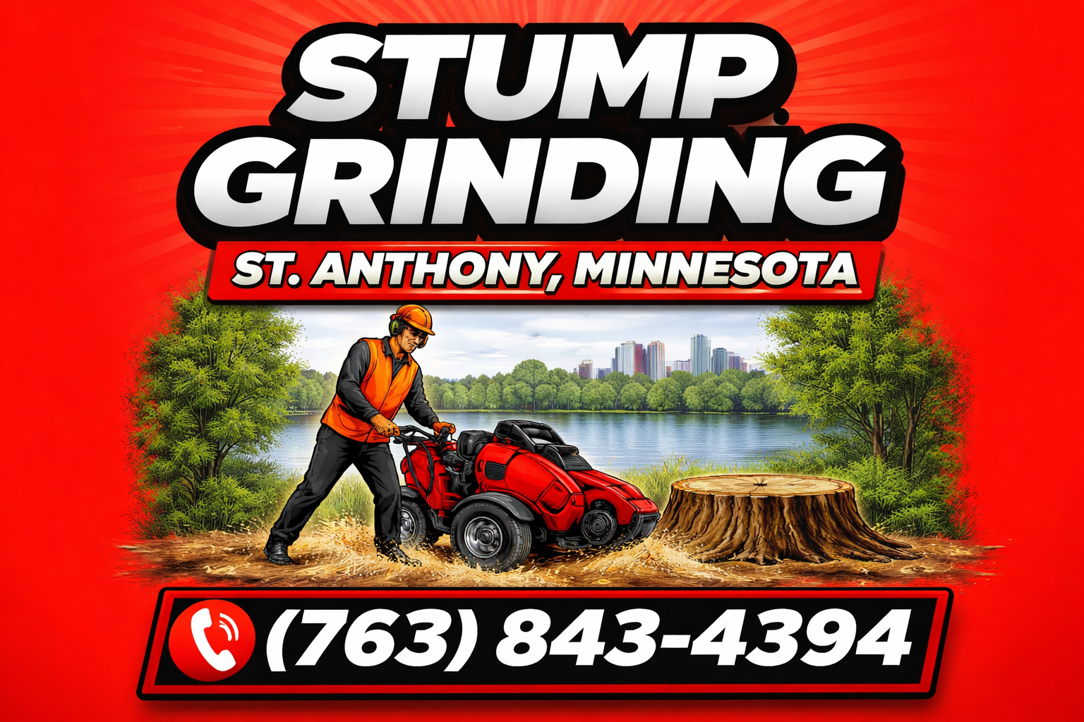 Professional Stump Grinding in St. Anthony, MN