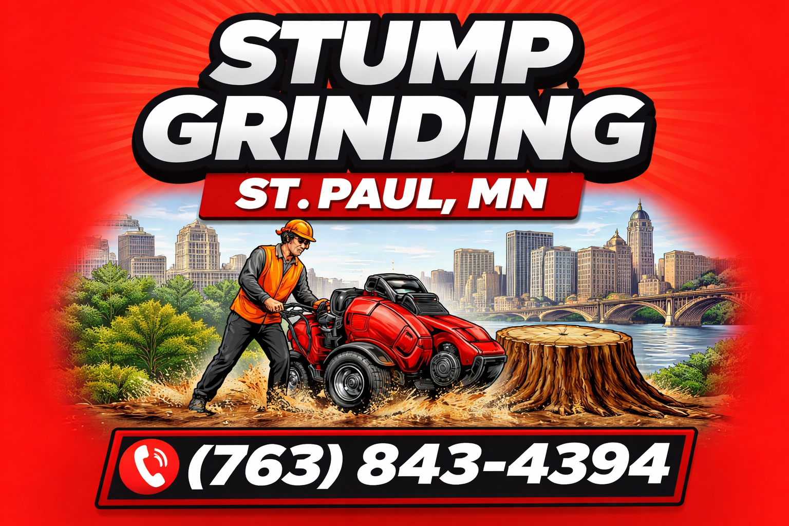 Fast, Clean Stump Grinding in St. Paul, MN