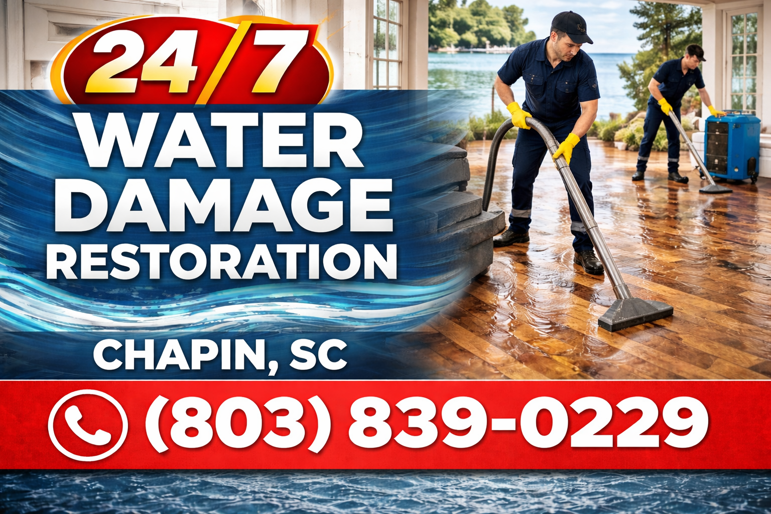 24/7 Water Damage Restoration in Chapin – Help Comes to Your Doorstep