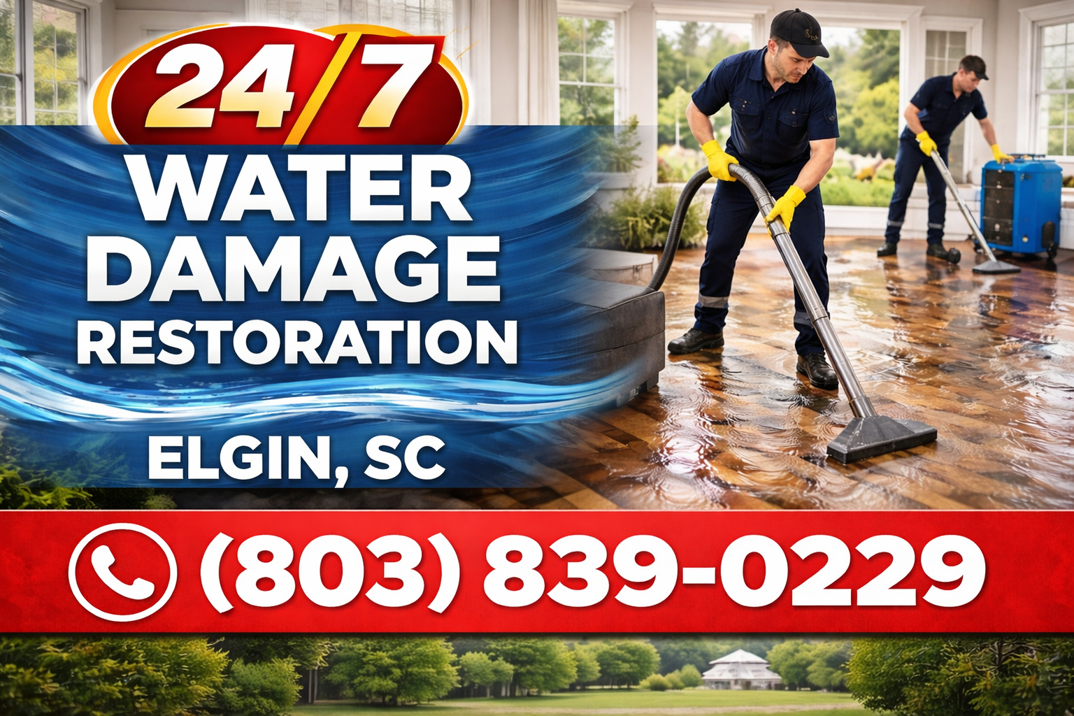 24/7 Water Damage Restoration in Elgin, SC &ndash; We Come Right to You