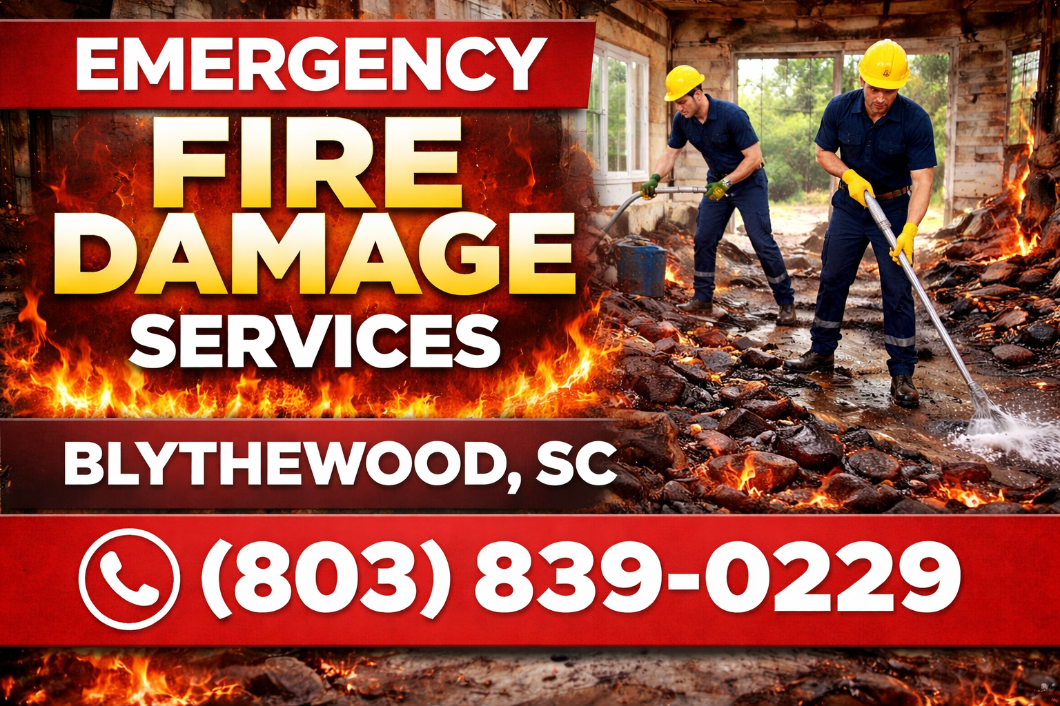 Emergency Fire Damage Services in Blythewood: Help Comes Straight to You