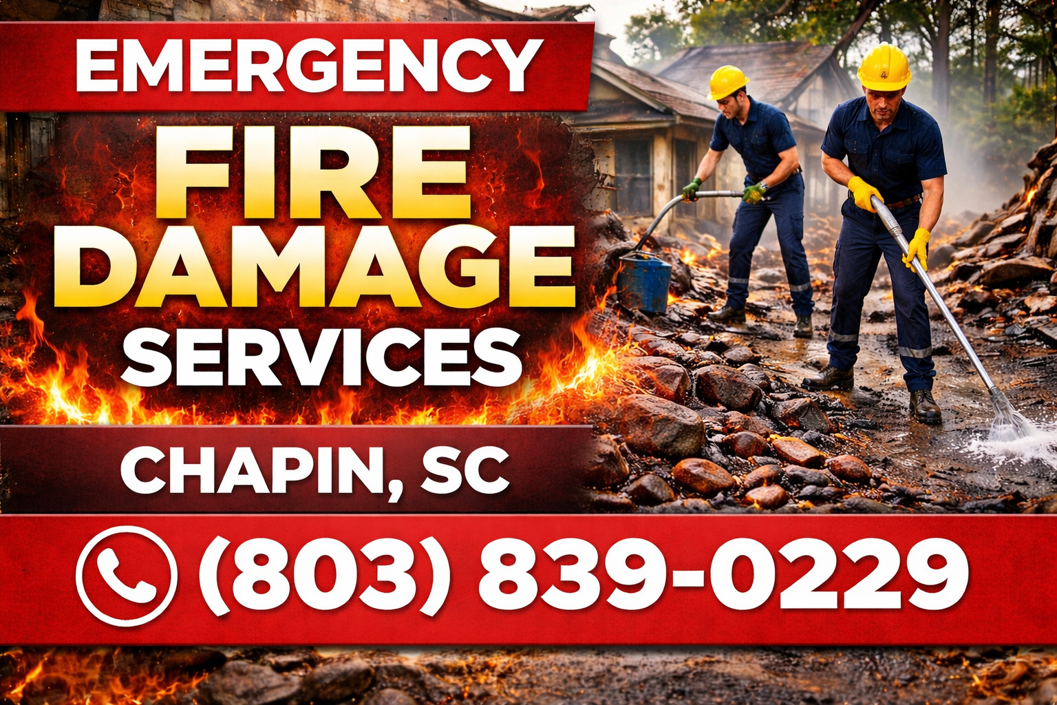 Emergency Fire Damage Services in Chapin, SC &ndash; We Come Right to Your Door