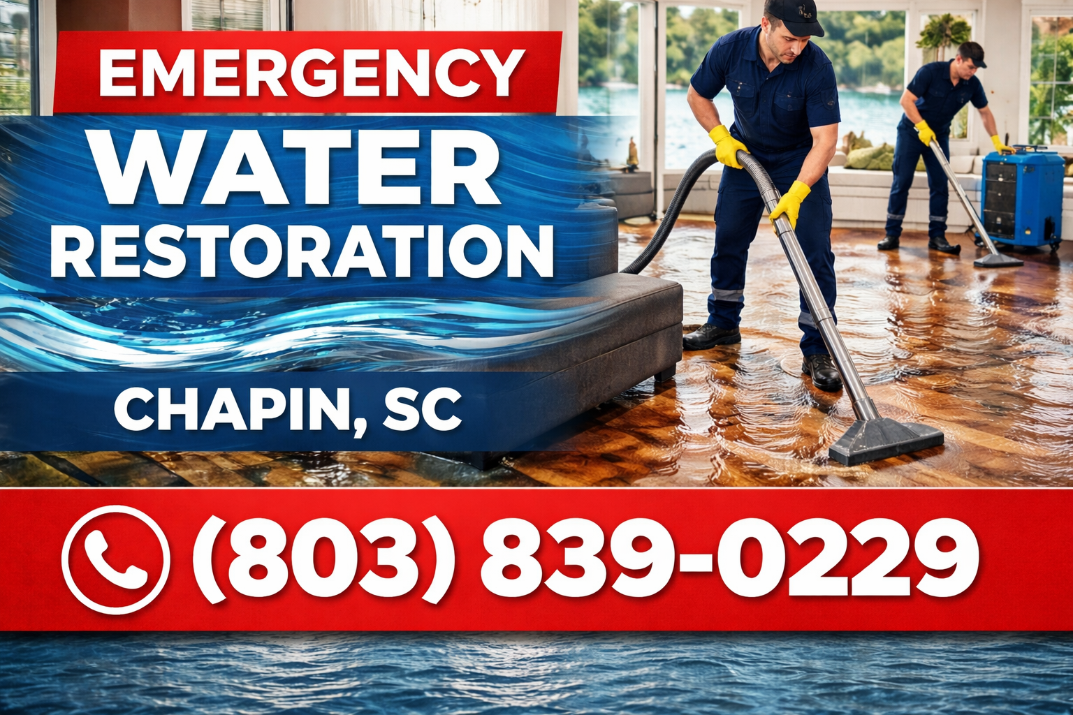 Emergency Water Restoration in Chapin: We Stop the Damage at Your Door